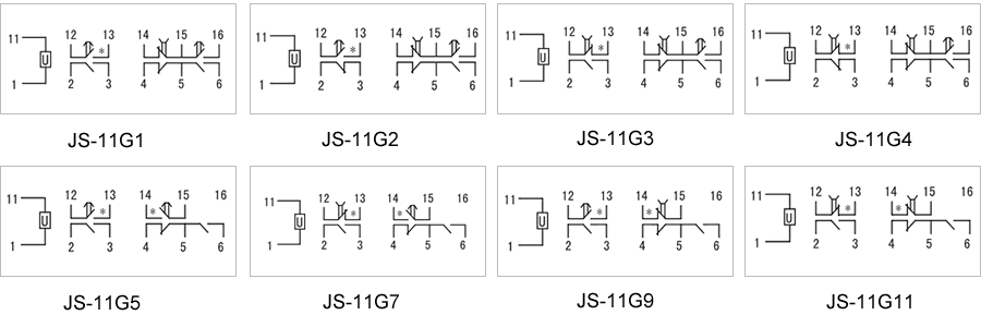 JS-11G11內(nèi)部接線(xiàn)圖